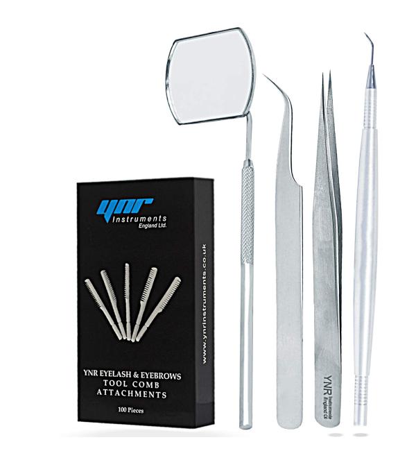 Eyelash Mirror Tweezes Eye Lash Lashes Lifting Lifter Perm Separating Comb Tools (Eyelash Set of 5) - Buy Online on GoSupps.com