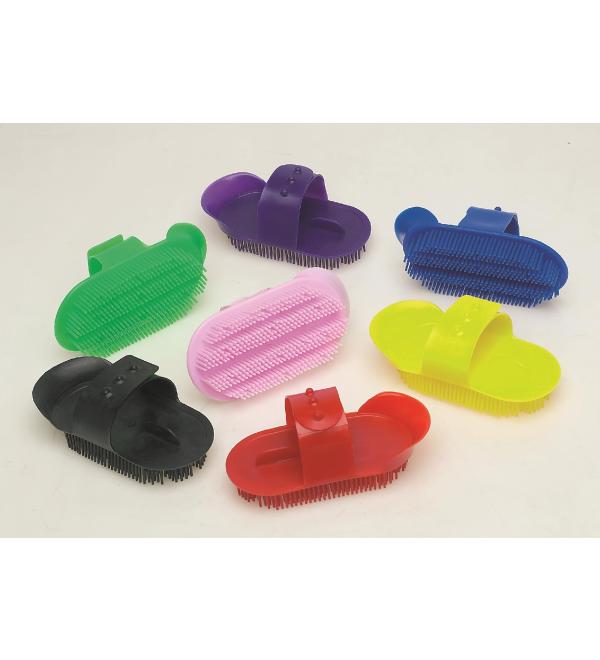 Lincoln Plastic Curry Comb - Yellow - Large