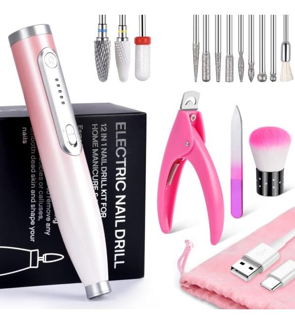 TsMADDTs Cordless Electric Nail Drill Pink - Buy Online on GoSupps.com