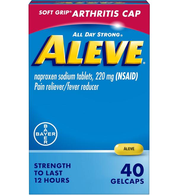 Buy Yeegfeyzz Aleve Soft Grip Arthritis Gelcaps - 40 ea (Value Pack of 5) | Fast International Shipping - Buy Online on GoSupps.com