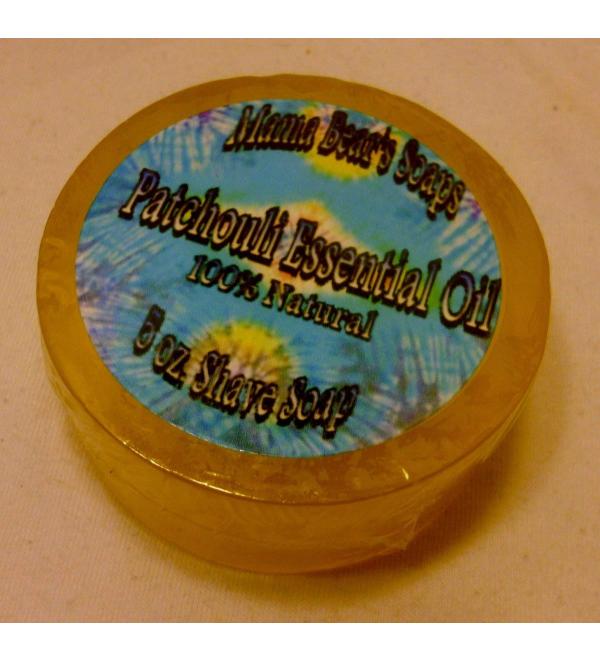 Natural Glycerin Shaving Soap with Patchouli Essential Oil