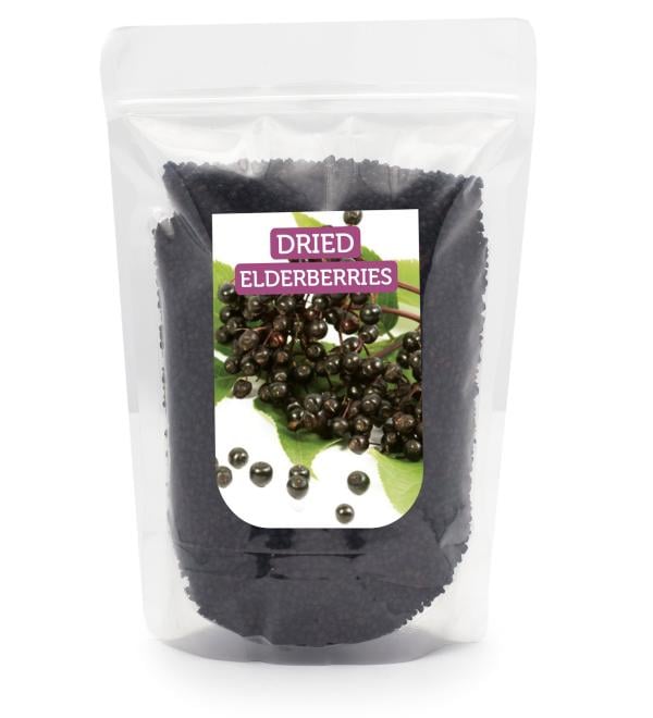 HerbaNordPol Dried Elderberries 1000g - Buy Online on GoSupps.com