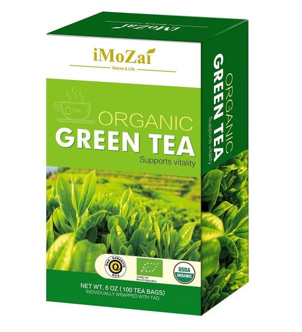 IMoZai Organic Green Tea Bags 100 Count - Buy Online on GoSupps.com