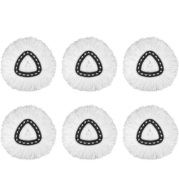 6 Pack Microfiber Spin Mop Replacement Heads for O-Cedar Spin Mop - Easy Cleaning Refills - Buy Online on GoSupps.com