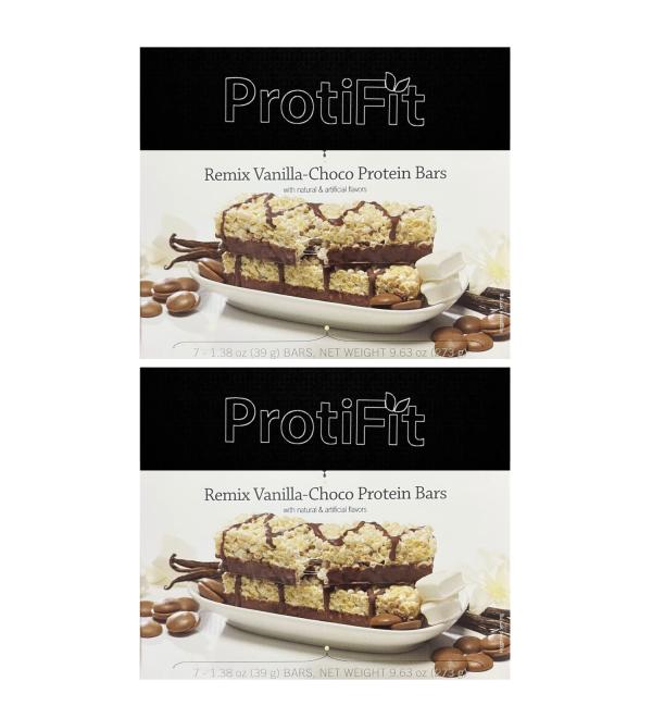 ProtiFit Protein Bar Vanilla-Choco 15g 2 Pack - Buy Online on GoSupps.com