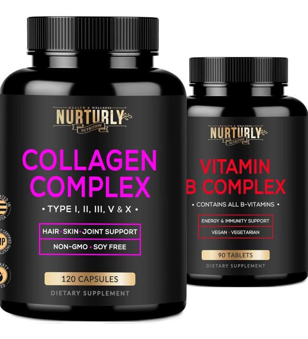 NURTURLY Vitamin B Complex Collagen - Buy Online on GoSupps.com
