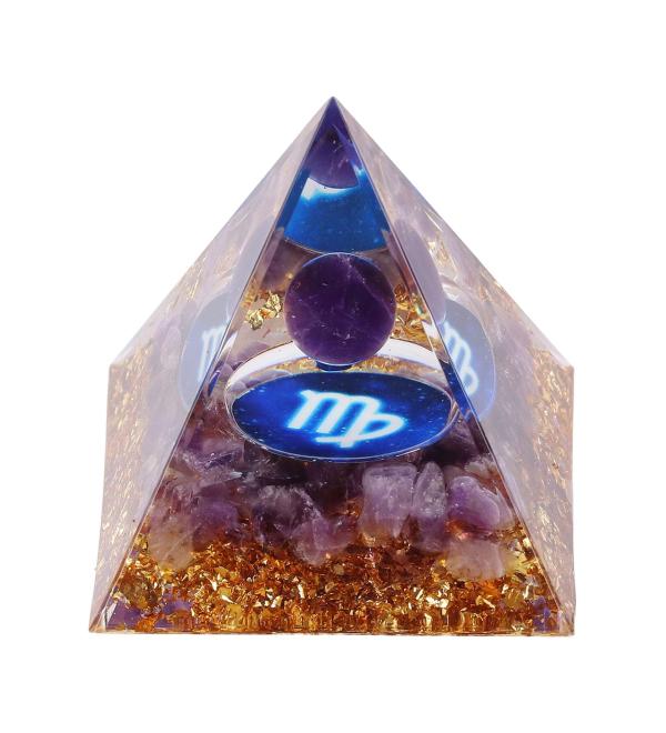 UPALDHOU Orgone Pyramid Chakra Resin Virgo - Buy Online on GoSupps.com