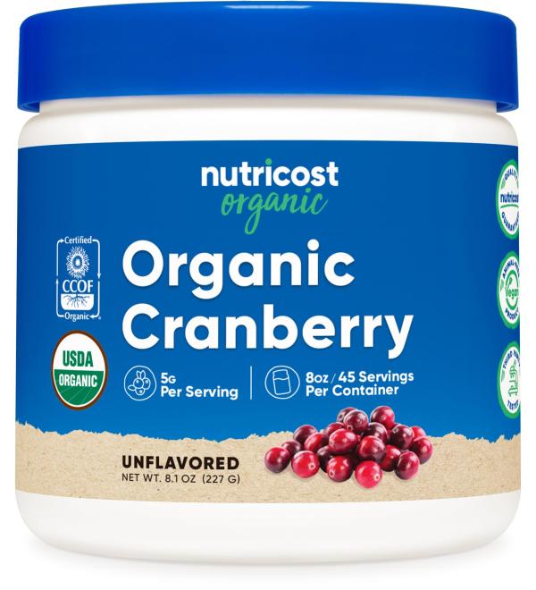 Nutricost Organic Cranberry Powder 8oz - Buy Online on GoSupps.com
