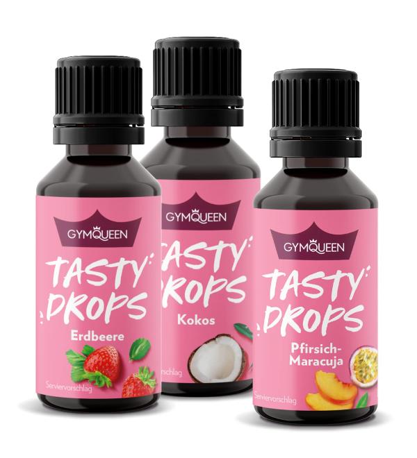 GymQueen Tasty Drops Summer Fruit Mix 3x30ml - Buy Online on GoSupps.com