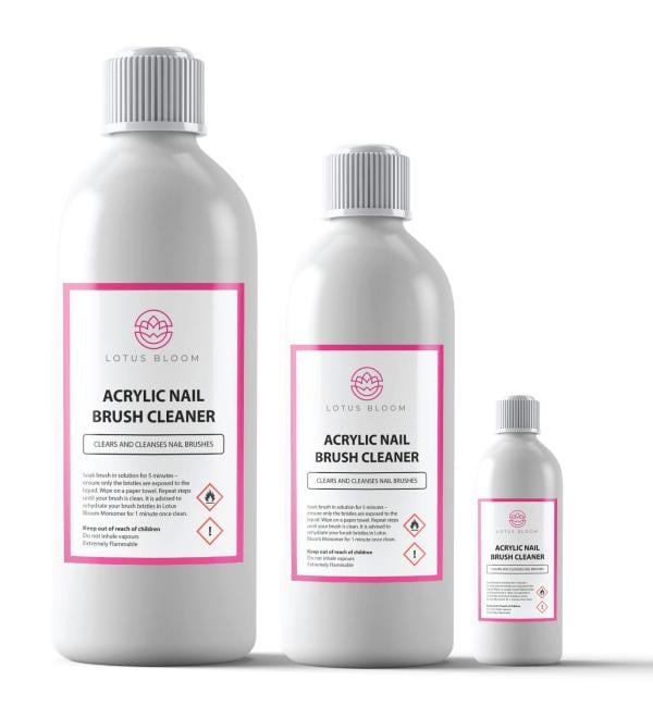 Acrylic Nail Brush Cleaner POWERFUL Liquid Cleaner for Acrylic Gel Nail Brushes (100ML)