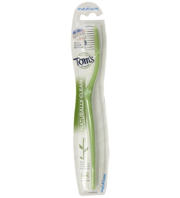Tom's of Maine Naturally Clean Medium Toothbrush 0.5 Ounce