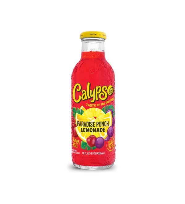 Calypso Lemonades | Made with Real Fruit and Natural Flavors | Paradise Punch Lemonade, 16 Fl Oz (Pack of 12)
