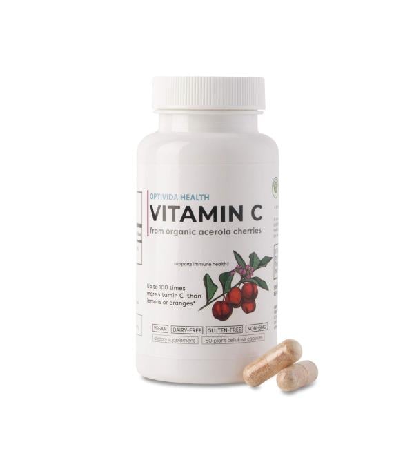 OPTIVIDA Vitamin C Acerola Cherry Immune Support - Buy Online on GoSupps.com