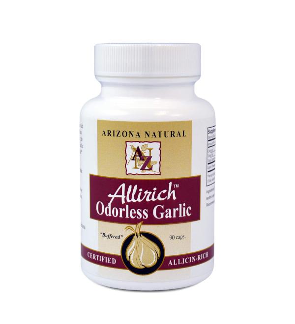 Arizona Natural Products Allirich Odorless Garlic 90 Capsules
