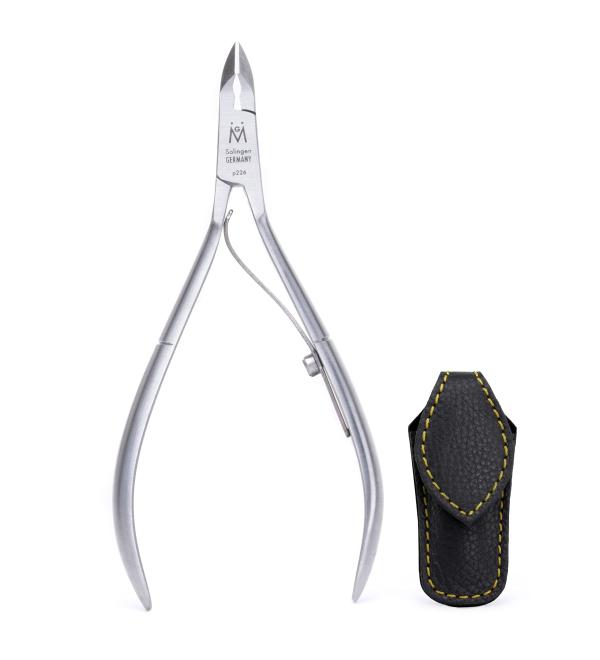 GERMANIKURE Professional Cuticle Nipper | Double Sharpened, Single Spring | Solingen Germany, Ethically Made | Leather Case - Buy Online on GoSupps.com