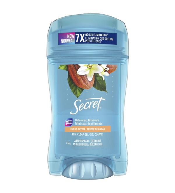Secret Clear Gel Cocoa Butter Deodorant 45g - Buy Online on GoSupps.com