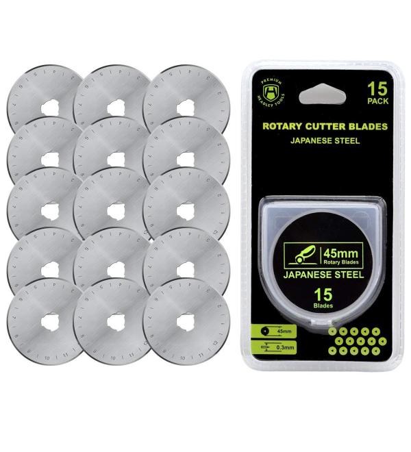 Headley Tools 45mm Rotary Cutter Blades 15pk - Buy Online on GoSupps.com