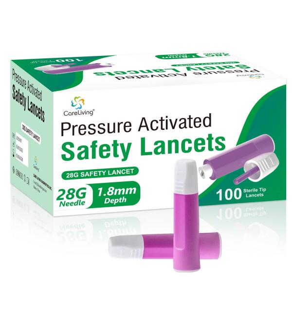 CareLiving Safety Lancets 28G 100 Count - Buy Online on GoSupps.com