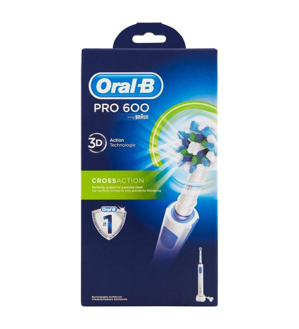 Buy Braun Oral-B Pro 600 CrossAction - Advanced Electric Toothbrush for Superior Oral Care | Fast International Shipping - Buy Online on GoSupps.com