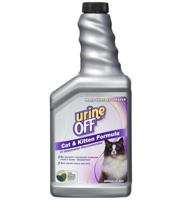 Urine OFF Odor and Stain Remover for Cats Sprayer Top 16.9oz - Buy Online on GoSupps.com