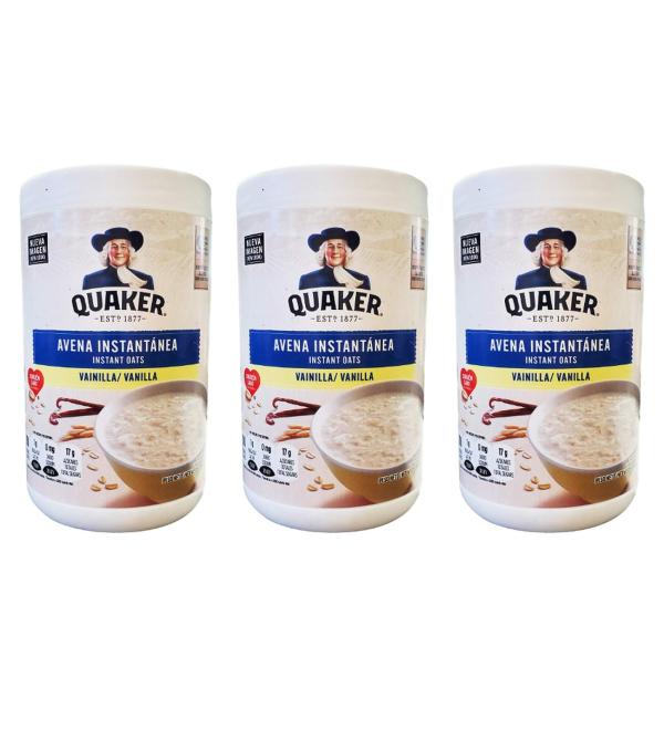 Quaker Instant Oats Vanilla (3-Pack, 34.8oz) - Buy Online on GoSupps.com