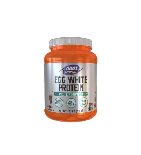Now Foods Egg White Protein Chocolate 1.5 lbs - Buy Online on GoSupps.com