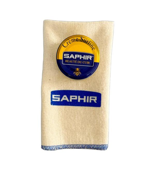 Saphir Creme Surfine for All Smooth Leathers with a Free Saphir Cloth 50ml 04 Brown - Buy Online on GoSupps.com