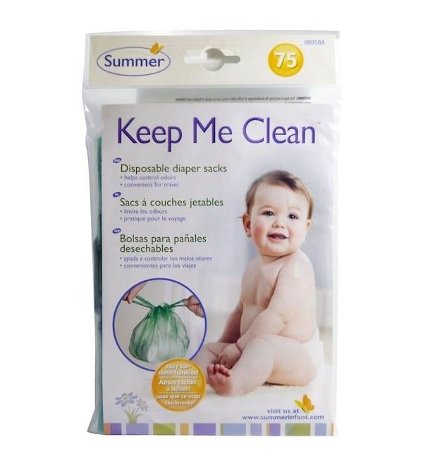 Summer Infant Keep Me Clean Disposable Diaper Sacks 75 Count