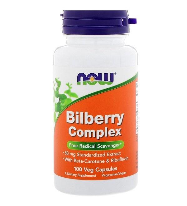 Now Foods Bilberry Complex 100 Veg Capsules