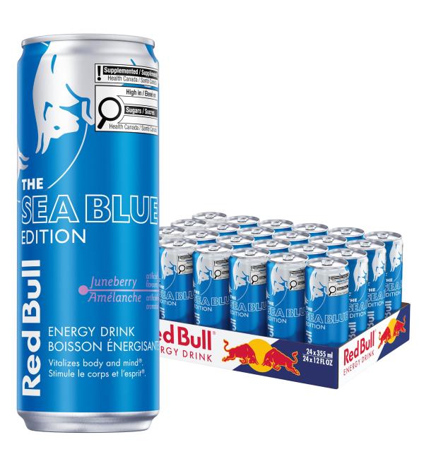 Red Bull Energy Drink Sea Blue 355ml 24pk - Buy Online on GoSupps.com