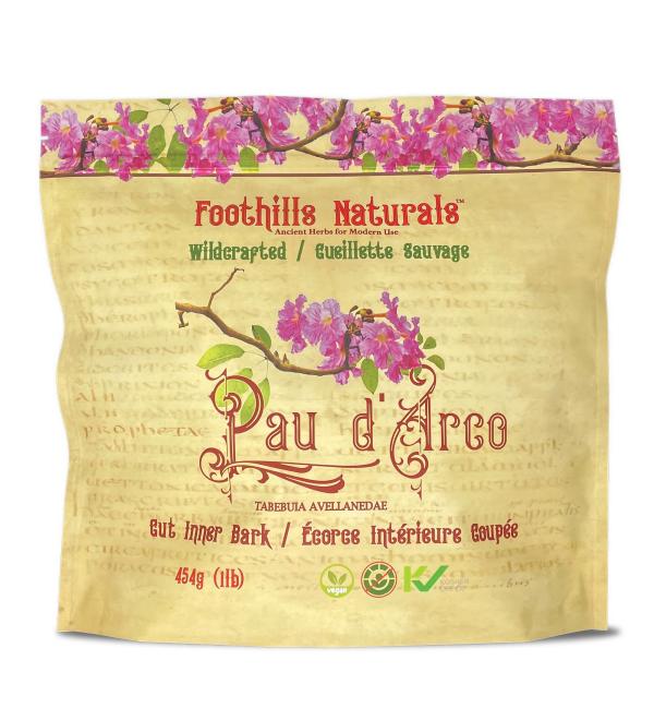 Foothills Naturals Pau D'Arco Bark 1lb - Buy Online on GoSupps.com