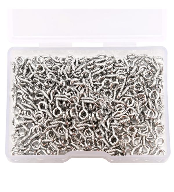 AIEX Screw Eye Pins, 300 pcs Dark Silver - Buy Online on GoSupps.com