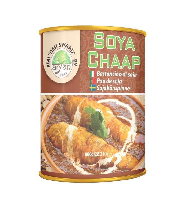 Aryan SOYA Chaap Meat Free Vegan 800gm - Plant-Based Protein Option - Buy Online on GoSupps.com