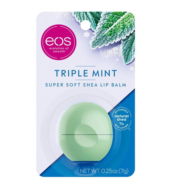 EOS Super Soft Shea Lip Balm Triple Mint - Buy Online on GoSupps.com