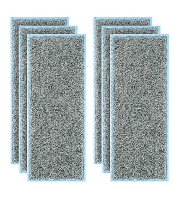 AD-6 Pack Washable Wet Mopping Pads Replacement Compatible Compatible with IRO-bot Braava Jet M6 Grey