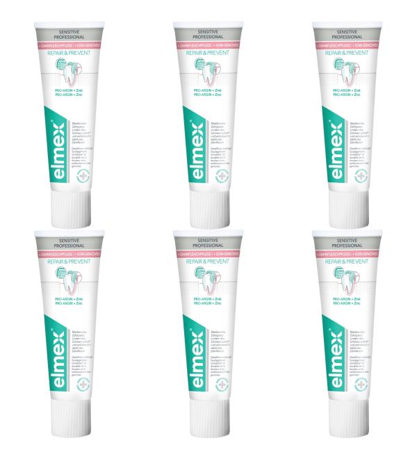 ELMEX Sensitive Professional Repair 75ml 6pk - Buy Online on GoSupps.com
