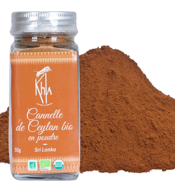 Khla Organic Ceylon Cinnamon Powder 50g - Buy Online on GoSupps.com