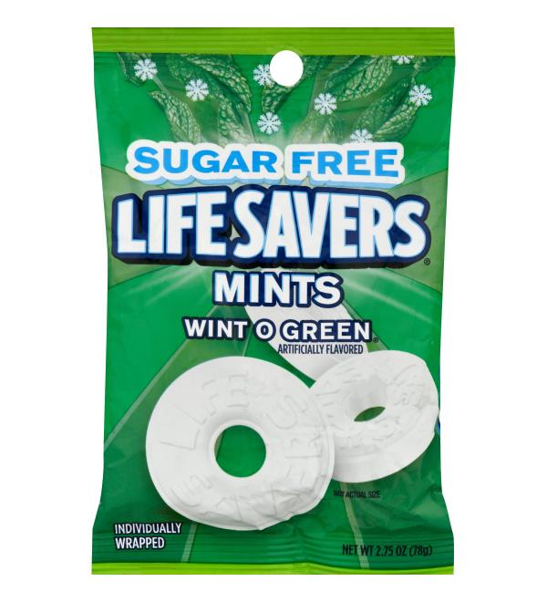 LifeSavers Wint-O-Green Hard Candy Sugar Free - Buy Online on GoSupps.com