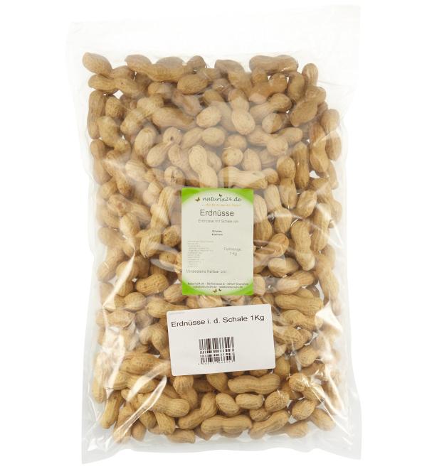 Naturix24 Peanuts in the shell unroasted bag pack of 2 (2 x 1 kg)