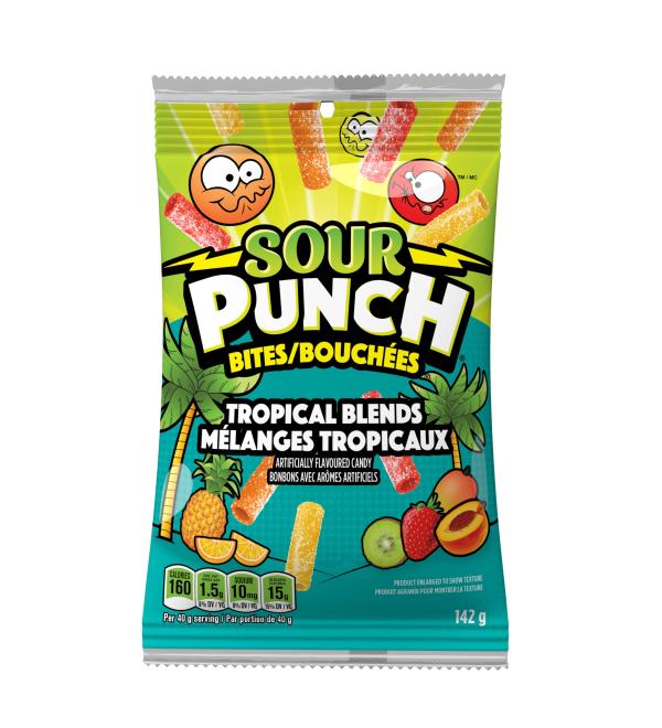 Sour Punch Bites Tropical Chewy Candy - Buy Online on GoSupps.com
