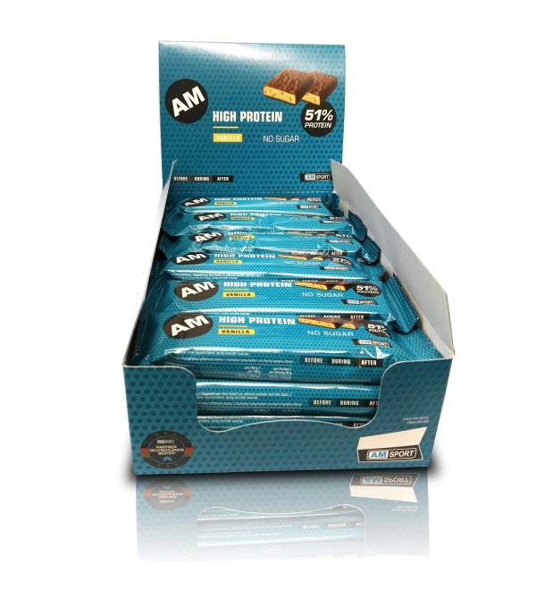 AM Sport High Protein Bar 51% 24-Pack - Buy Online on GoSupps.com
