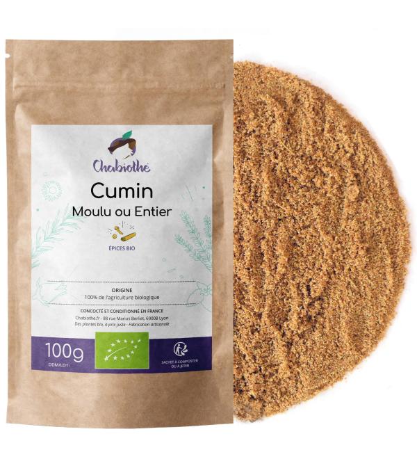 Chabioth Cumin Poudre BIO 100g - Buy Online on GoSupps.com