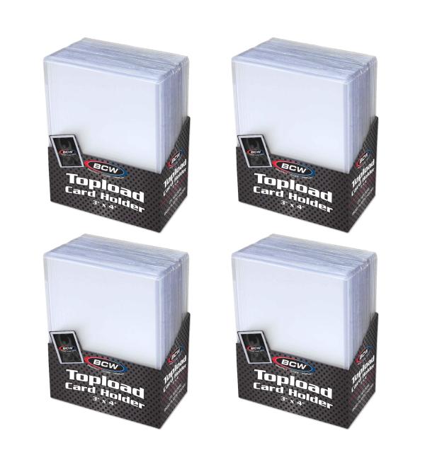 BCW Topload Card Holders for Standard Trading Cards (3x4, 20pt) - 100 Count - Buy Online on GoSupps.com