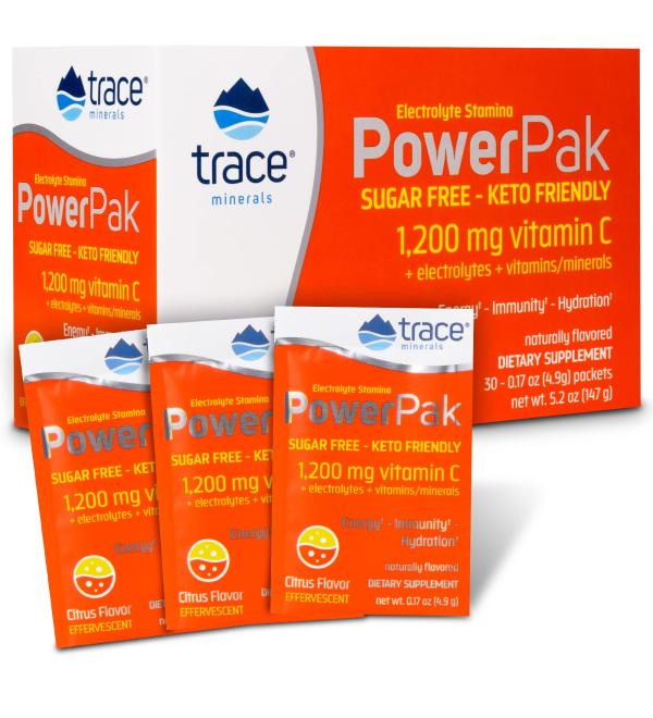 Trace Minerals PowerPak Sugar Free Citrus - Buy Online on GoSupps.com