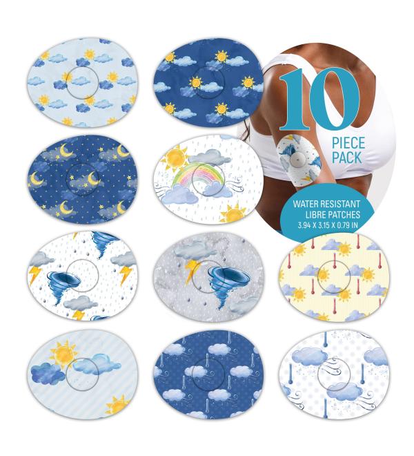 RockaDex Freestyle Libre Patches Weather 10Pk - Buy Online on GoSupps.com