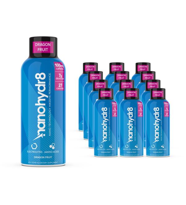 Nanohydr8 Workout Energy Drink Dragon Fruit 12 Pack - Buy Online on GoSupps.com