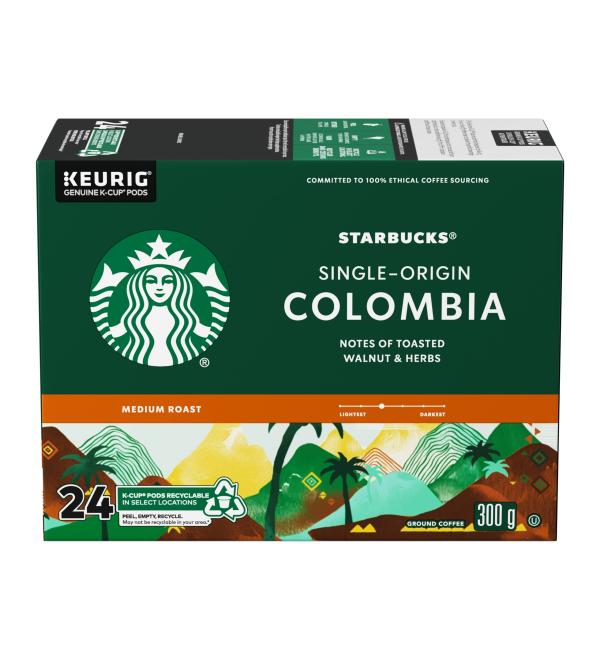 Starbucks Colombia Coffee K-Cups 24 Pack - Buy Online on GoSupps.com