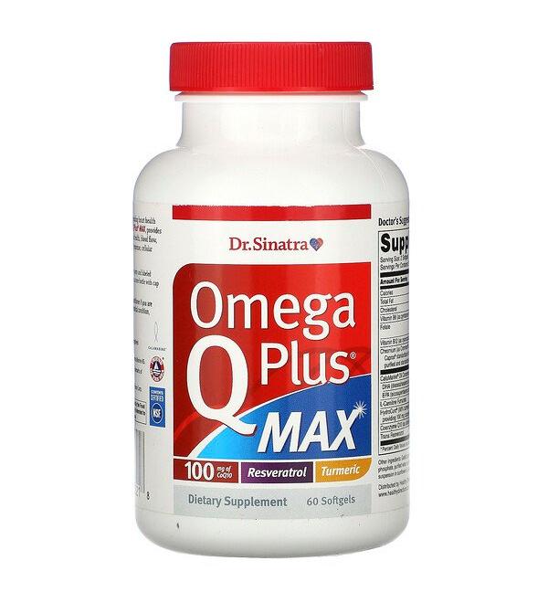 Dr. Sinatra Omega Q Plus MAX 100 mg 60 Softgels