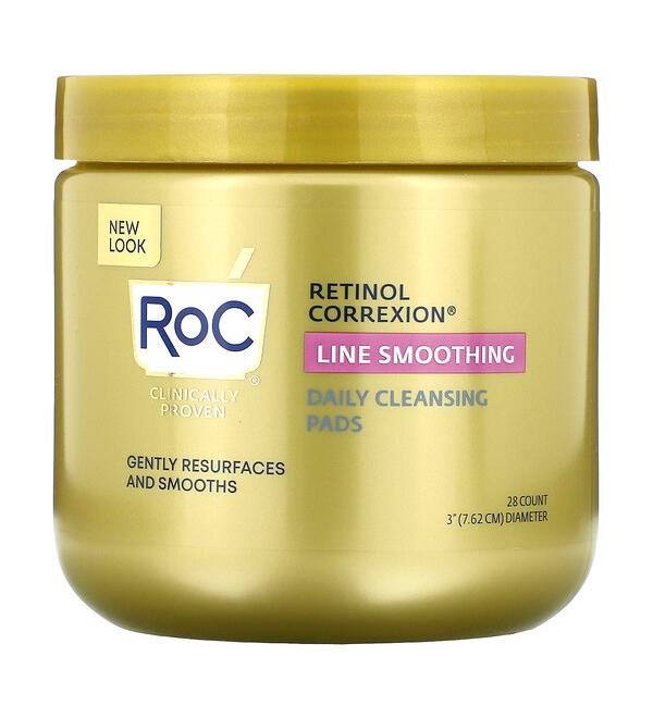 RoC Retinol Correxion Line Smoothing Daily Cleansing Pads 28 Count