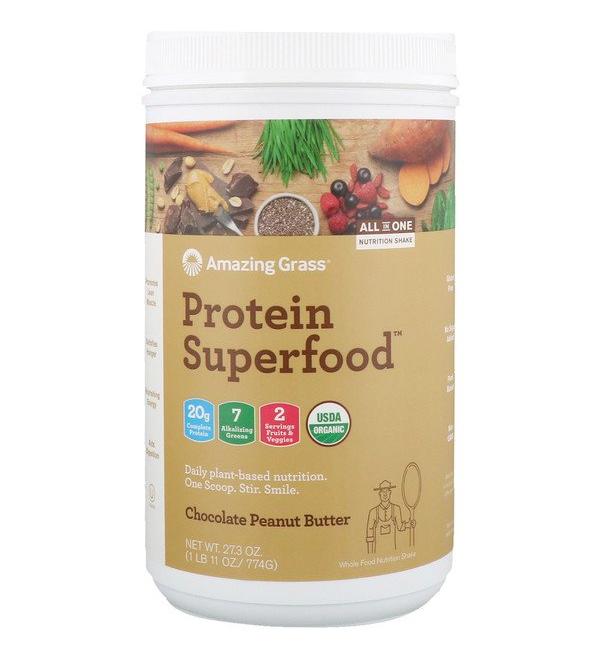 Amazing Grass Protein Superfood Chocolate Peanut Butter 1.7 lbs (774 g)